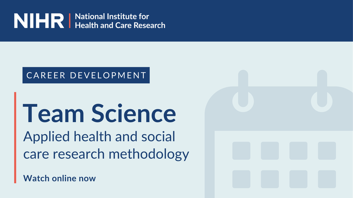 🤔 Interested in applying for this year's Team Science Award?

Watch the webinar online now to learn about:
🔵 eligibility for the award
🔵 this year's theme
🔵 the assessment process

youtube.com/watch?v=-z4qx5…