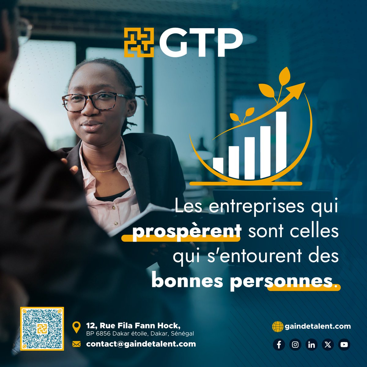 GaindeTalents's tweet image. Découvrez comment Gainde Talent Provider peut vous aider à construire une équipe innovante et performante dans les secteurs clés du numérique. 
#CroissanceÉquipe #RecrutementTech #Gtp #kebetu