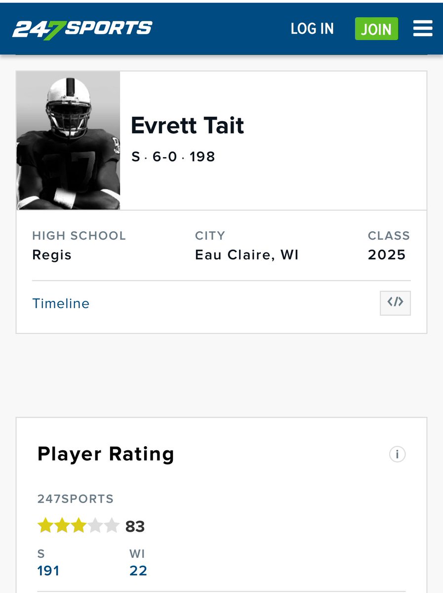 Evrett Tait ‘25 3⭐️ (@evrett_tait) on Twitter photo Blessed to be ranked a 3 ⭐️ by <a href="/247Sports/">247Sports</a>!
<a href="/NDSUfootball/">NDSU Football</a> <a href="/CoachTimNDSU/">Tim Polasek</a> <a href="/CoachDKlieman/">Devin Klieman</a> <a href="/Regis_Athletics/">Regis Athletics</a> Blessed to be ranked a 3 ⭐️ by <a href="/247Sports/">247Sports</a>!
<a href="/NDSUfootball/">NDSU Football</a> <a href="/CoachTimNDSU/">Tim Polasek</a> <a href="/CoachDKlieman/">Devin Klieman</a> <a href="/Regis_Athletics/">Regis Athletics</a>