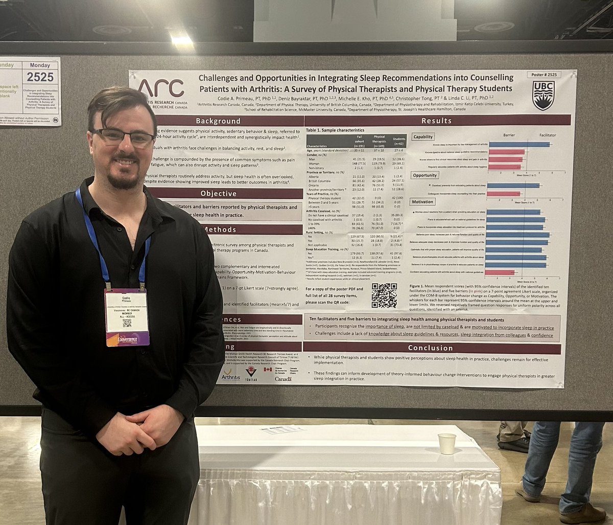 Codie Primeau (he/him; il) (@codieprimeau) on Twitter photo Sharing findings about challenges & opportunities for sleep integration in physical therapy for patients with arthritis today - 10:30 to 12:30 EST <a href="/ACRheum/">American College of Rheumatology</a> #ACR2024 Check out poster 2525 <a href="/Arthritis_ARC/">Arthritis Research Canada</a> <a href="/LLi_1/">Linda Li</a> <a href="/ptdenislav/">Deniz Bayraktar (Denislav Orlinov)</a> <a href="/khome/">Michelle Kho, PT, PhD</a> <a href="/UBC_PT/">UBC Department of Physical Therapy</a> <a href="/CIHR_IRSC/">CIHR</a> <a href="/ArthritisSoc/">Arthritis Society Canada</a> <a href="/HlthResearchBC/">Michael Smith Health Research BC</a> Sharing findings about challenges & opportunities for sleep integration in physical therapy for patients with arthritis today - 10:30 to 12:30 EST <a href="/ACRheum/">American College of Rheumatology</a> #ACR2024 Check out poster 2525 <a href="/Arthritis_ARC/">Arthritis Research Canada</a> <a href="/LLi_1/">Linda Li</a> <a href="/ptdenislav/">Deniz Bayraktar (Denislav Orlinov)</a> <a href="/khome/">Michelle Kho, PT, PhD</a> <a href="/UBC_PT/">UBC Department of Physical Therapy</a> <a href="/CIHR_IRSC/">CIHR</a> <a href="/ArthritisSoc/">Arthritis Society Canada</a> <a href="/HlthResearchBC/">Michael Smith Health Research BC</a>