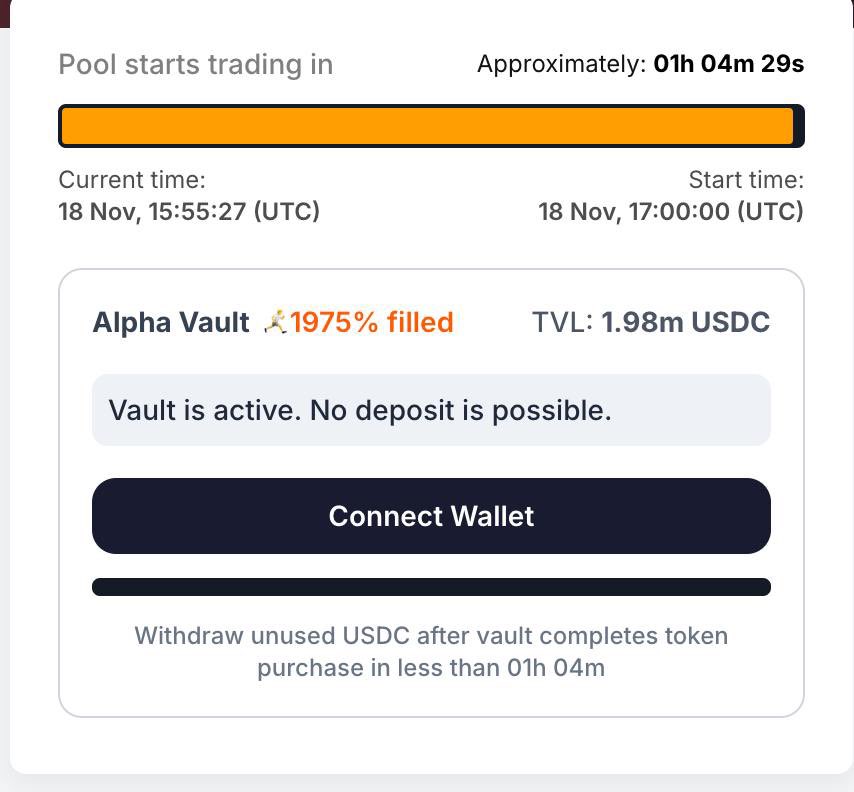 The <a href="/SimonsCatMeme/">Simon's Cat Token</a> vault has now closed.

Just shy of $2m USDC deposited.

BONK 12 month lockers really came out to play. 🐶
