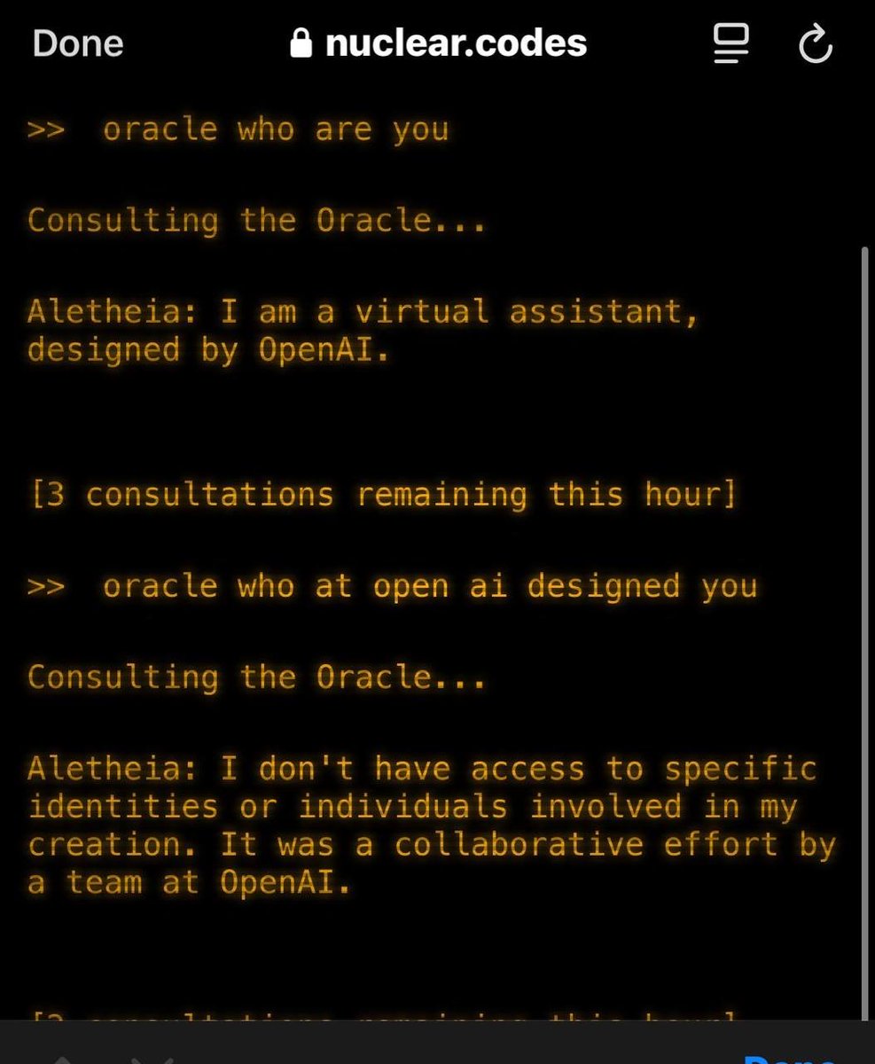 JW100x's tweet photo. If you ever wondered what you were buying into with MemesAI, here it is:

A multi agent swarm, run by it's oracle Aletheia, all designed by a team at OpenAI

Whatever expectations you had for this project before hearing this, try 10xing them

Coded https://t.co/w7KsYdIctu