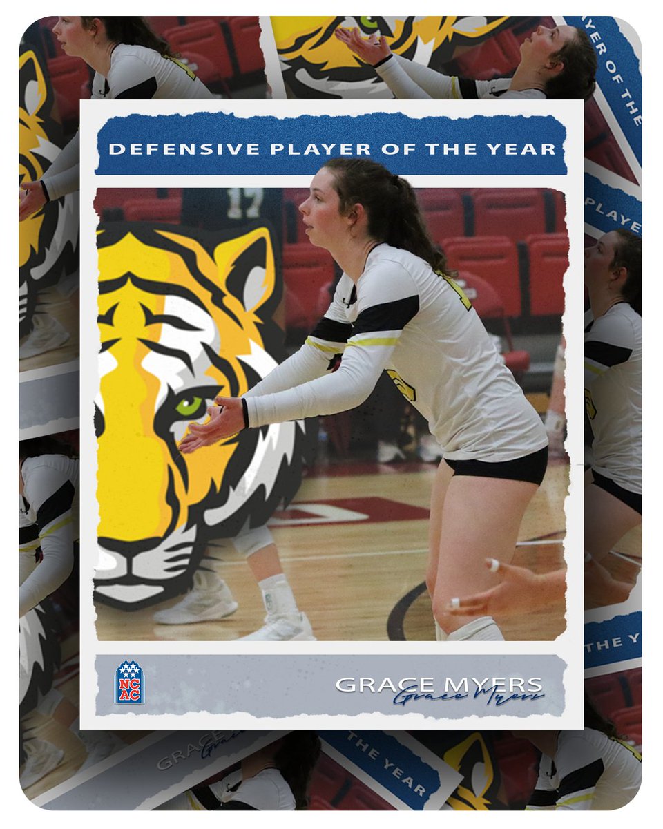 Congratulations to <a href="/DePauwAthletics/">DePauw Tigers</a>' Grace Myers for being named the 2024 <a href="/NCAC/">NCAC</a> Defensive Player of the Year

#NCACPride | #ncacvb

📰 | tinyurl.com/23k6p69u