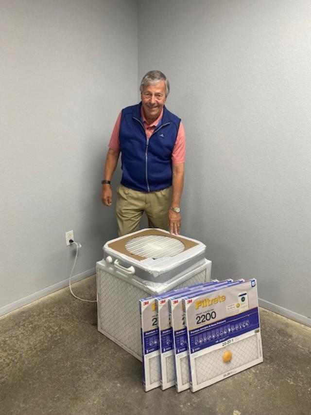 Thanks to a generous donation from 3M, the Corsi-Rosenthal Foundation has filters available for organizations wanting to make CR boxes for schools, safe air centers, churches, etc..  Just apply!