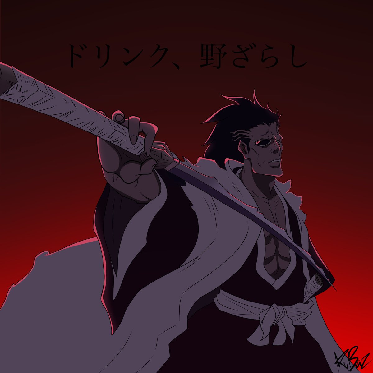 Kubazart's tweet photo. Drink, Nozarashi #BLEACH2024 https://t.co/dUMZfh8Gwr