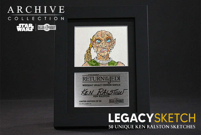 JediNewsNetwork's tweet photo. Standalone Weequay Legacy Sketches by Ken Ralston Available at Regal Robot Tomorrow - https://t.co/n7R6OJyxoz #StarWars @TomSpinaDesigns @RegalRobot @StarWars #ReturnOfTheJedi @ILMVFX #Weequay #LegacySketch #KenRalston https://t.co/z6Uqn2PLxp