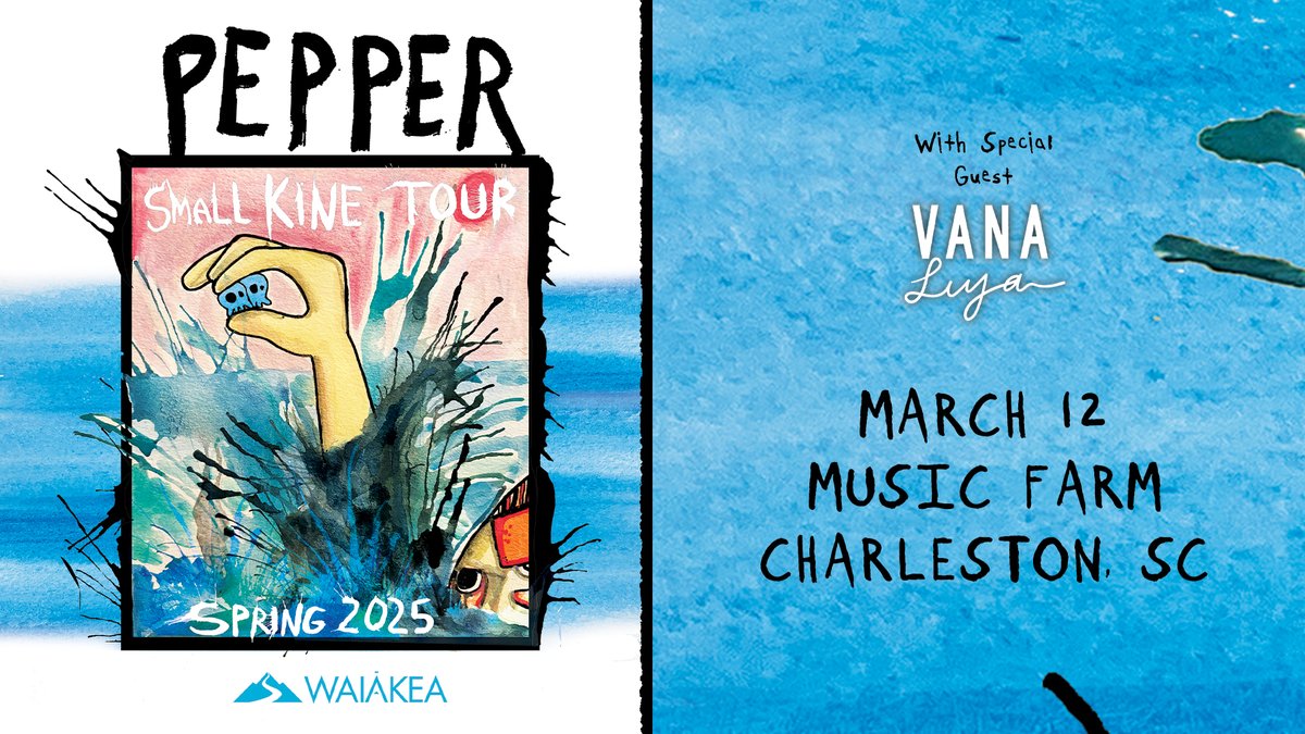 Reggae rock band <a href="/PepperLive/">PEPPER</a>  is bringing the
Small Kine Tour to the Music Farm on March 12 w/
<a href="/vanaliyamusic/">Vana Liya</a>! 🖤

Presale | 11/21 10am - 10pm
Public On Sale Friday at 10am