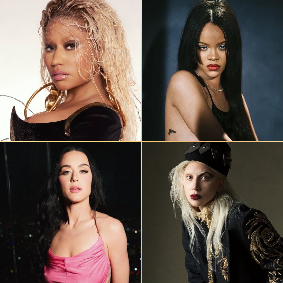 Only female artists with multiple solo <a href="/RIAA/">RIAA</a> Diamond songs:

• Nicki Minaj
• Rihanna
• Katy Perry
• Lady Gaga