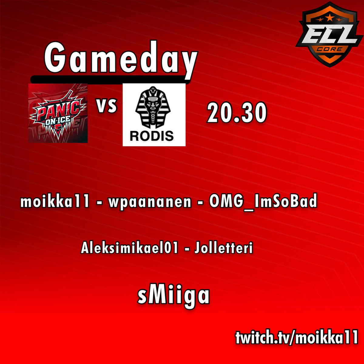 paniconiceEASHL's tweet photo. Panic On Ice palaa tänään kaukaloon, offseason mennyt pitkin mäntyjä ja pelaajat sekoilleet vuorollansa humalassa.

Panic On Ice debyytit tänään Aleksille ja Smiigalle🔥🔥

20.30 https://t.co/XP9230P5Zf

#ECL25Winter https://t.co/qOxlt6Rt8d