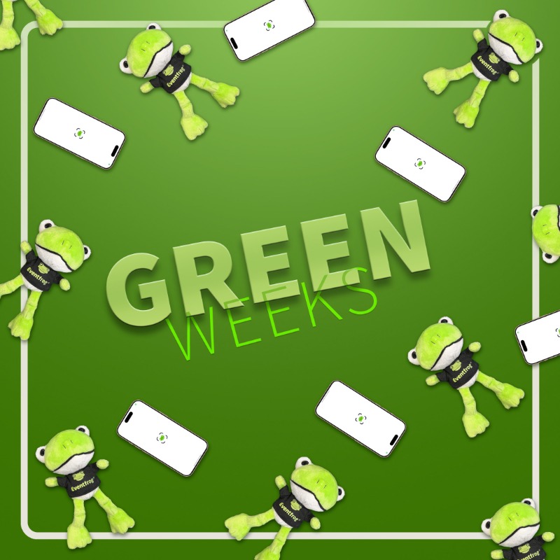 eventfrog_net's tweet photo. Die Eventfrog Green Weeks sind hier!

Erstelle bis zum 30.11. Events mit Ticketverkauf, gib den Code FROGGY-2024 ein und hol dir:
🐸  Deinen eigenen Plüsch-Froggy
🐸  Die Chance auf ein iPhone 16 Pro, denn jeder 100. Froggy gewinnt

Mehr Events = Mehr Froggies = Mehr Chancen!