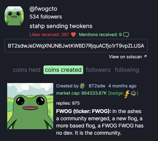 dustbitchh's tweet photo. FWOG dev aped this and burnt a portion, with current state of the markets shouldn't this be higher?
$42
58BKaycohtkhEWKDsvmUotikDj4mSJSgcTkdkw8vpump https://t.co/J25w4mg9C8