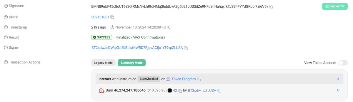 dustbitchh's tweet photo. FWOG dev aped this and burnt a portion, with current state of the markets shouldn't this be higher?
$42
58BKaycohtkhEWKDsvmUotikDj4mSJSgcTkdkw8vpump https://t.co/J25w4mg9C8