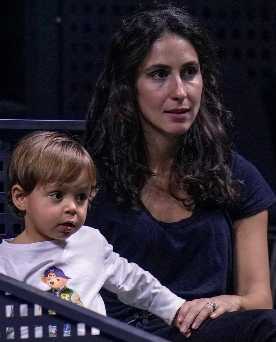 TheTennisLetter's tweet photo. Rafa Nadal’s wife &amp; son in Malaga for the Davis Cup. 

They’ll be by his side as he says goodbye to tennis. 🥹 https://t.co/CIutp67i0g