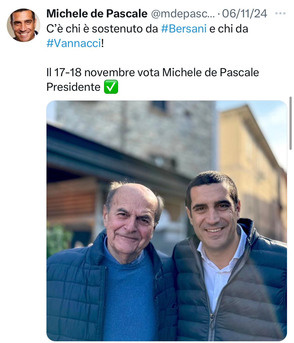 cardinale_anna's tweet photo. Congratulazioni a #MicheledePascale nuovo Presidente dell’ #EmiliaRomagna 
@mdepascale 👏🏻👏🏻👏🏻 https://t.co/1nmO88UJvx