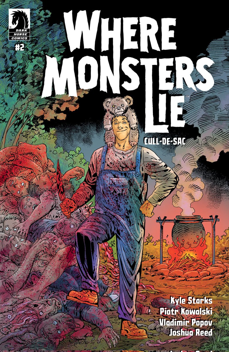 Reseña (3.5/5 🔪) de WHERE MONSTERS LIE: CULL-DE-SAC #2 de 4!

uncomicmas.blogspot.com/2024/11/resena…

Escritor <a href="/TheKyleStarks/">Kyle Starks C2E2 O-02</a>
Arte <a href="/KowalskiPiotr/">Piotr Kowalski</a>
Colores <a href="/VPopov_Artworks/">_\|Vladimir_Popov|/_</a>
Rotulista <a href="/jrlettering/">Josh Reed Lettering</a>
Editor <a href="/NotTooChaby/">DANIEL CHABON</a>

Disponible el 20 de noviembre por <a href="/DarkHorseComics/">Dark Horse Comics</a>

#slasher