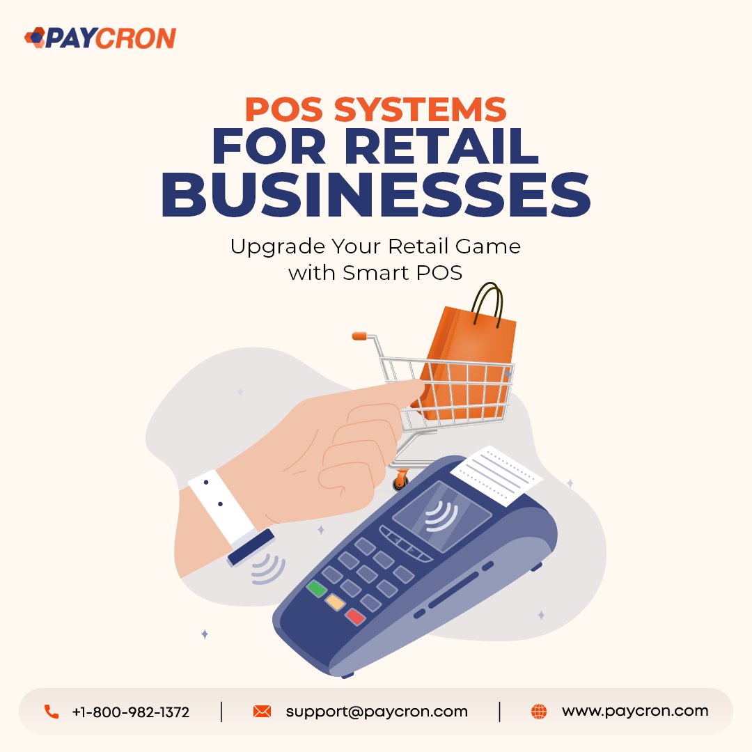 paycron_inc's tweet image. Paycron&apos;s Smart #POSsystems are designed to streamline operations, boost efficiency, and enhance your customer experience.
From managing inventory to #ProcessingPayments effortlessly, our solutions are tailored for retail success. 

#paymentprocessor #paymentsolutions  #paycron