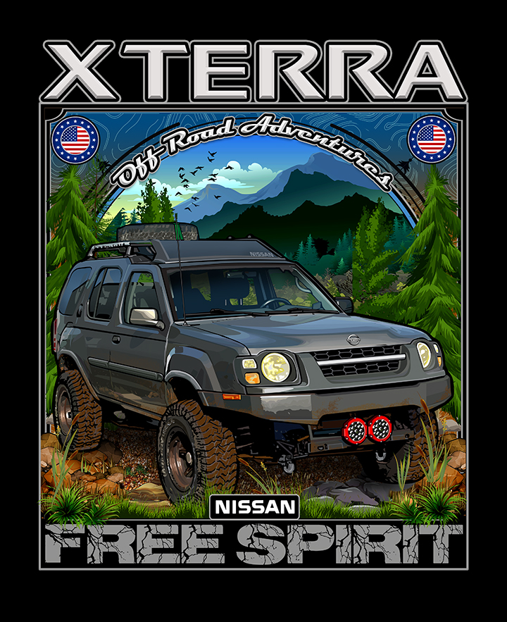 Amra5911's tweet photo. An Illustration I just completed of a Nissan off road community members 2004 Xterra. #art #vehicleart #illustration #vehicleillustration #Nissan #Xterra #offroad #4x4 #nisstec #NissanXterra #XterraOffroad #nisstec #nissteclifts #nismo #offroadart #offroadvehicleart #nissanoffroad https://t.co/cNHFrzWJ5D