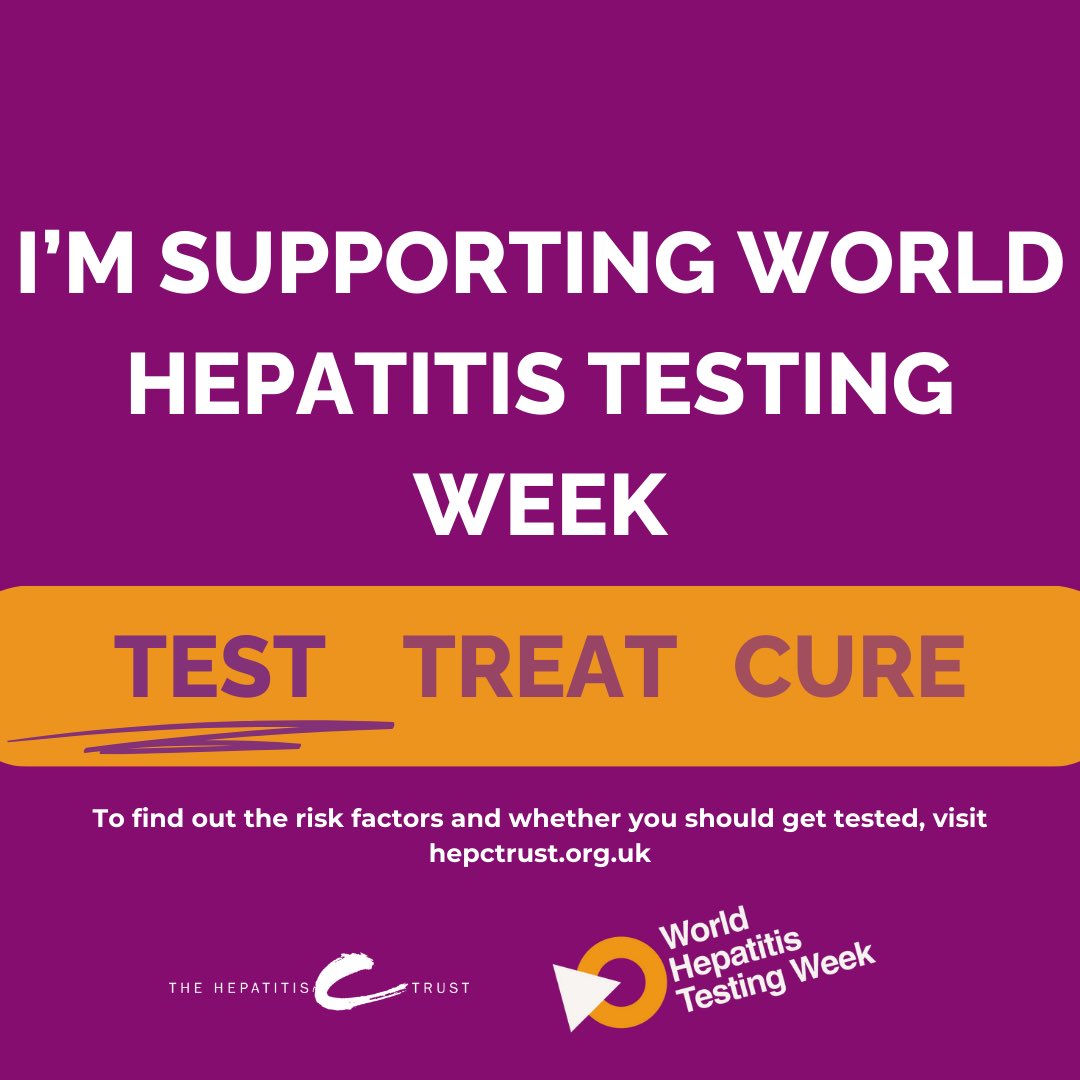 Paula Barker (@paulabarkermp) on Twitter photo Today for #WorldHepatitisTestingWeek, I join the <a href="/HepatitisCTrust/">The Hepatitis C Trust</a> in calling for people at risk to get tested as we fight to eliminate #EliminateHepC by 2030.
Testing is the first step toward treatment and cure - order a test here: bit.ly/3YH6kzE Today for #WorldHepatitisTestingWeek, I join the <a href="/HepatitisCTrust/">The Hepatitis C Trust</a> in calling for people at risk to get tested as we fight to eliminate #EliminateHepC by 2030.
Testing is the first step toward treatment and cure - order a test here: bit.ly/3YH6kzE