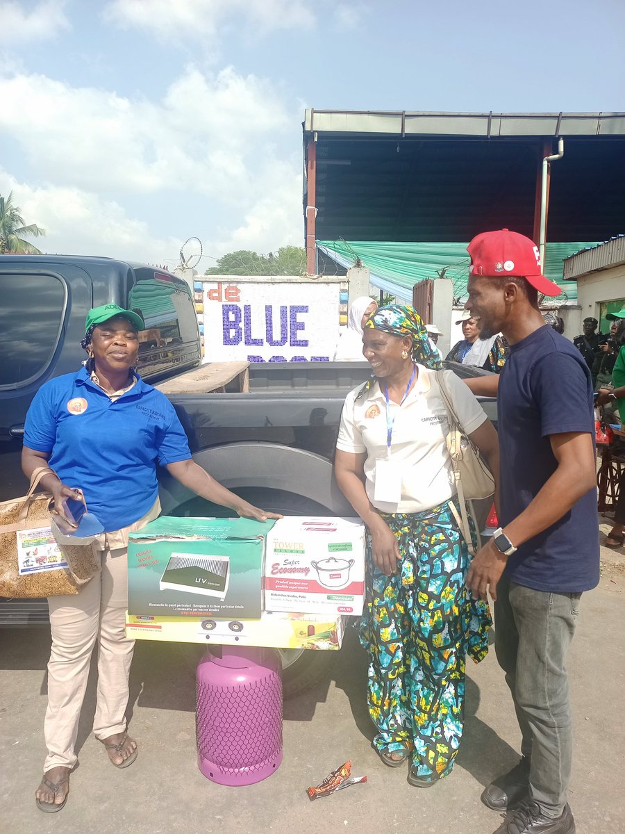 Amongst several other beneficiaries from my hood, Mushin, I had a moment with these two women, &amp; they couldn't hide their joy. 

While most of them got selected through the application process, some were recommended for the training. 

This is not a bad start <a href="/DrAdebuleIdiat/">SEN. IDIAT OLURANTI ADEBULE (Ph.D)</a>