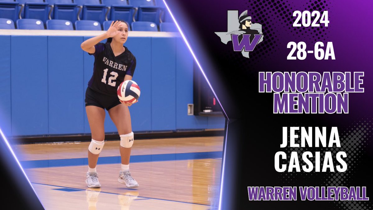 Congrats to our senior, Jenna Casias, on earning Honorable Mention for district 28-6A! We are so proud of you! 💜🏐
<a href="/jennacasias/">Jenna</a>