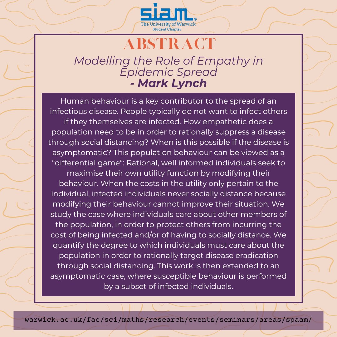 We will have two speakers Chen Lyu, from Computer Science and Mark Lynch, from MathSys for this week’s SPAAM seminar!