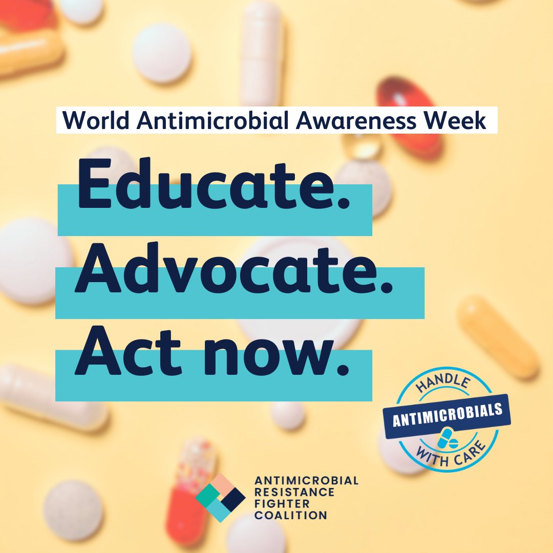 It's World AMR Awareness Week #WAAW2024! 🌍

Join the global call to combat antimicrobial resistance under the theme: Educate. Advocate. Act Now.

Let's raise awareness and inspire action across sectors.

@who #AMR