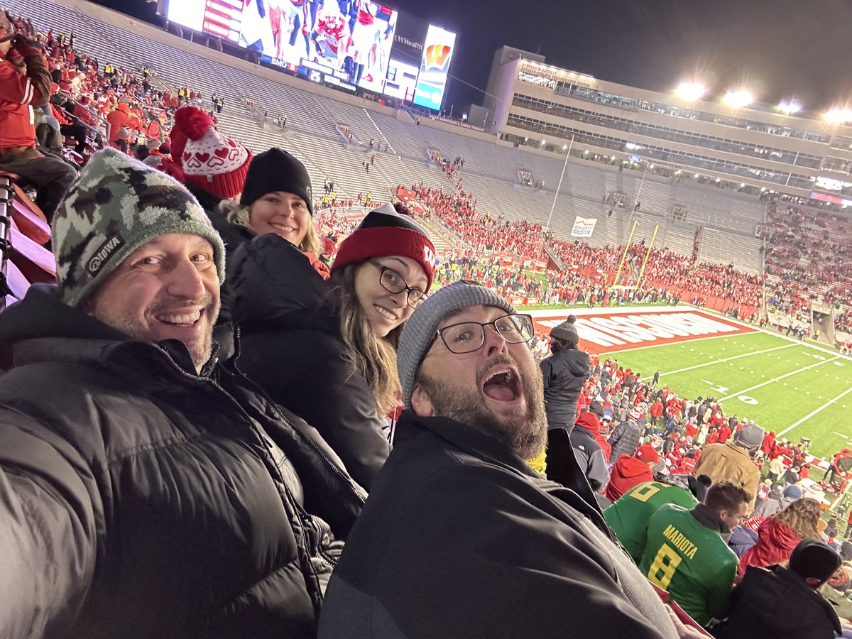 When the biggest <a href="/oregonfootball/">Oregon Football</a> fan you know comes to Madtown.... good W against a tough <a href="/Wisconsin/">Wisconsin Badgers</a> team. Fun time with my guy <a href="/redtailtech/">Brian McLaughlin</a>!