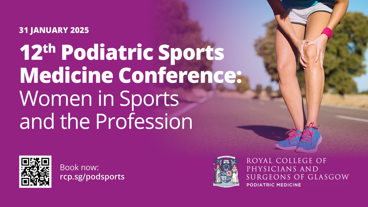 For all interested in sports medicine - feel free to share or visit rcp.sg/podsports for more information.