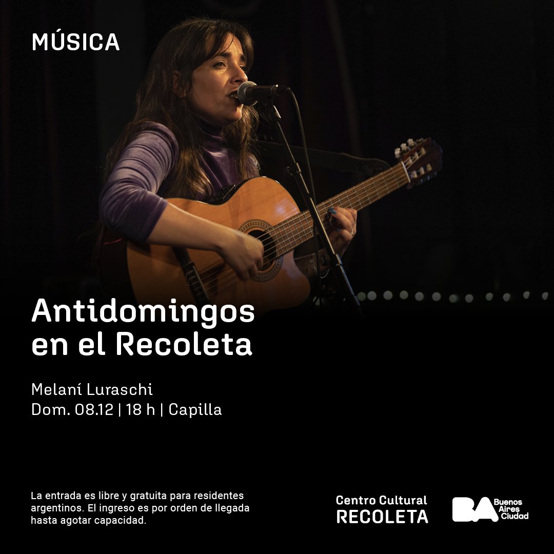 Buenos Aires! Que lindo verte de nuevo :) Presentaré ''Je suis Nenette'' en el Centro Cultural Recoleta, entrada libre ! 
Más info acá:

centroculturalrecoleta.org/agenda/melani-…