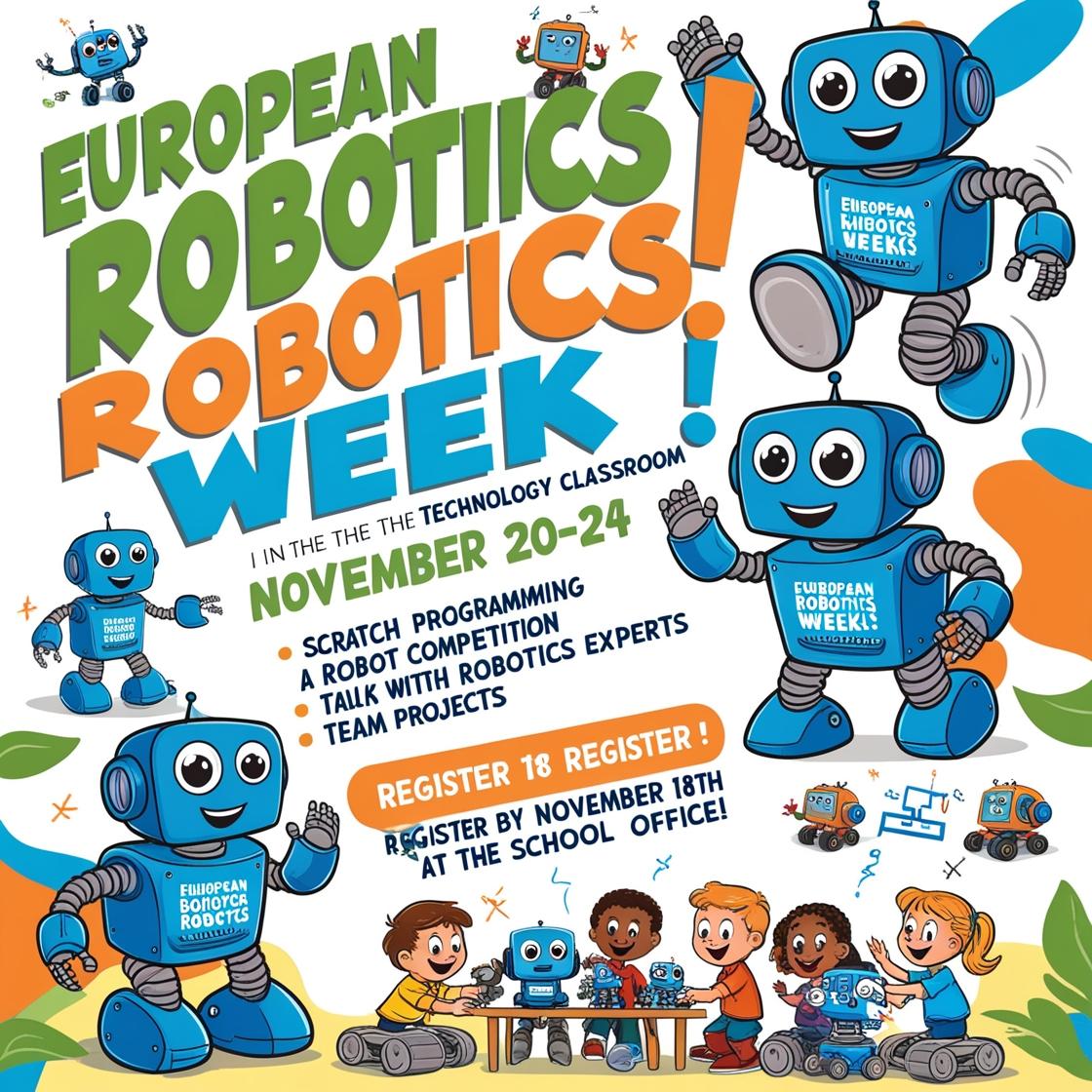 📆 Lunes 18 de nov. #erw2024
#IA <a href="/CanvaEdu/">Canva for Education</a>
✏️ Lenguaje Publicitario  y Robótica
🎯 Cuando menos ➖ es más ➕ 
<a href="/HispaRob/">HispaRob</a> <a href="/eu_Robotics/">euRobotics</a> <a href="/ITA_tecnologia/">Instituto Tecnológico de Aragón</a> 
#erw2024 #probots