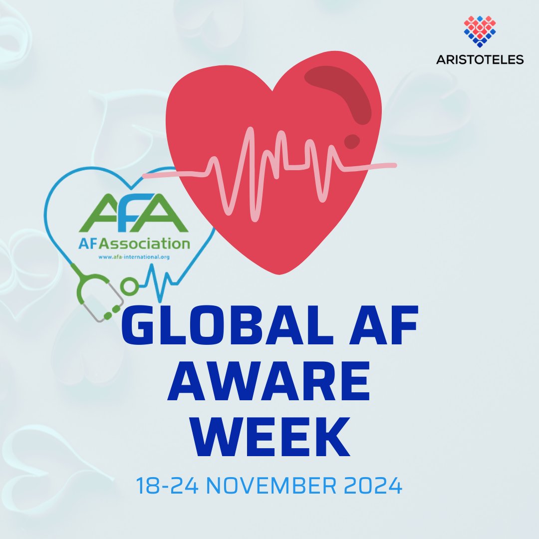 ARISTOTELES EU Project (@aristoteles_he) on Twitter photo 🌍💓This week (18-24/11) we join <a href="/AtrialFibUK/">AF Association</a>
effort to raise awareness about #AF, a heart rhythm disorder affecting millions worldwide. The theme "Hearts Beating, Minds Meeting" highlights the power of collaboration in improving AF care💓🌍
#GAFAW2024 #HeartsBeatingMindsMeeting 🌍💓This week (18-24/11) we join <a href="/AtrialFibUK/">AF Association</a>
effort to raise awareness about #AF, a heart rhythm disorder affecting millions worldwide. The theme "Hearts Beating, Minds Meeting" highlights the power of collaboration in improving AF care💓🌍
#GAFAW2024 #HeartsBeatingMindsMeeting