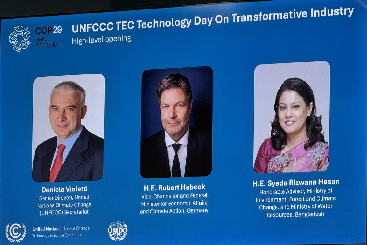 Riaz Hamidullah (@hamidullah_riaz) on Twitter photo At #unfccc #COP29Baku, 🇧🇩Adviser for Environment | Climate Change <a href="/SyedaRizwanaH/">Syeda Rizwana Hasan</a> stresses that, for #Bangladesh, tackling #ClimateCrisis is about transforming global economic order, not just 1 or 2 #carbon-heavy industrial sectors like cement or steel.
She was apt to underline, At #unfccc #COP29Baku, 🇧🇩Adviser for Environment | Climate Change <a href="/SyedaRizwanaH/">Syeda Rizwana Hasan</a> stresses that, for #Bangladesh, tackling #ClimateCrisis is about transforming global economic order, not just 1 or 2 #carbon-heavy industrial sectors like cement or steel.
She was apt to underline,