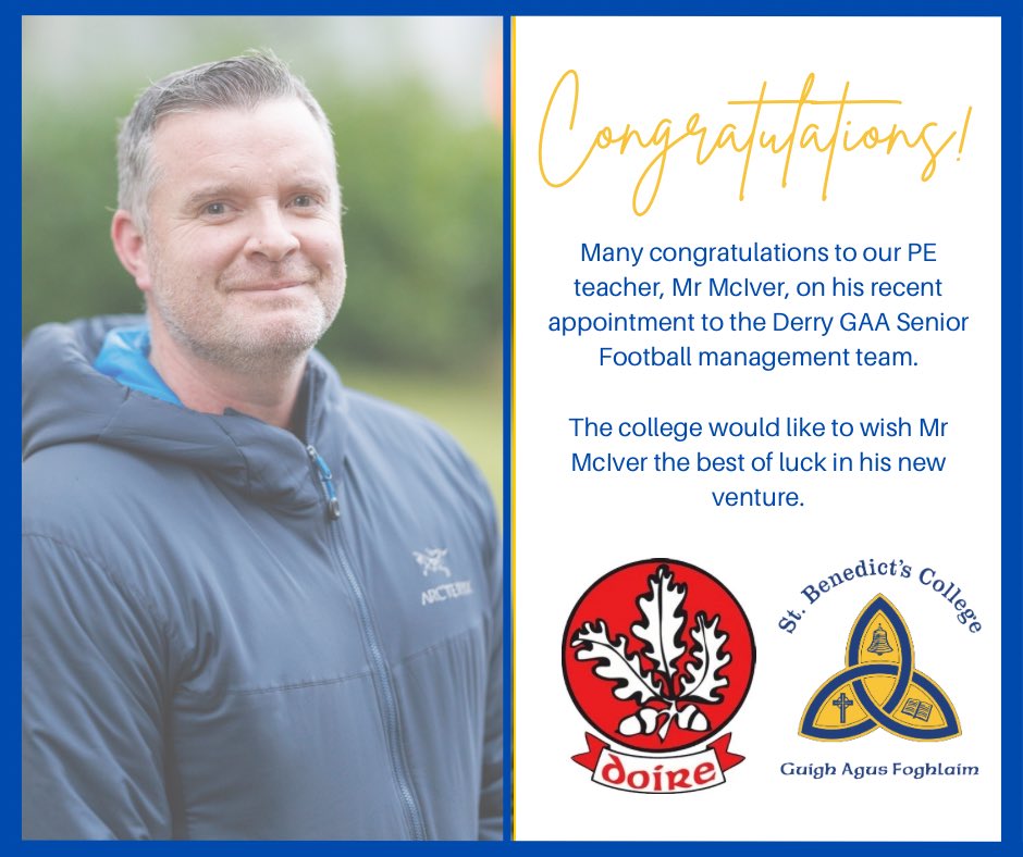Congratulations Mr McIver ☘️👏🏼🏐 <a href="/Doiregaa/">Derry GAA</a>