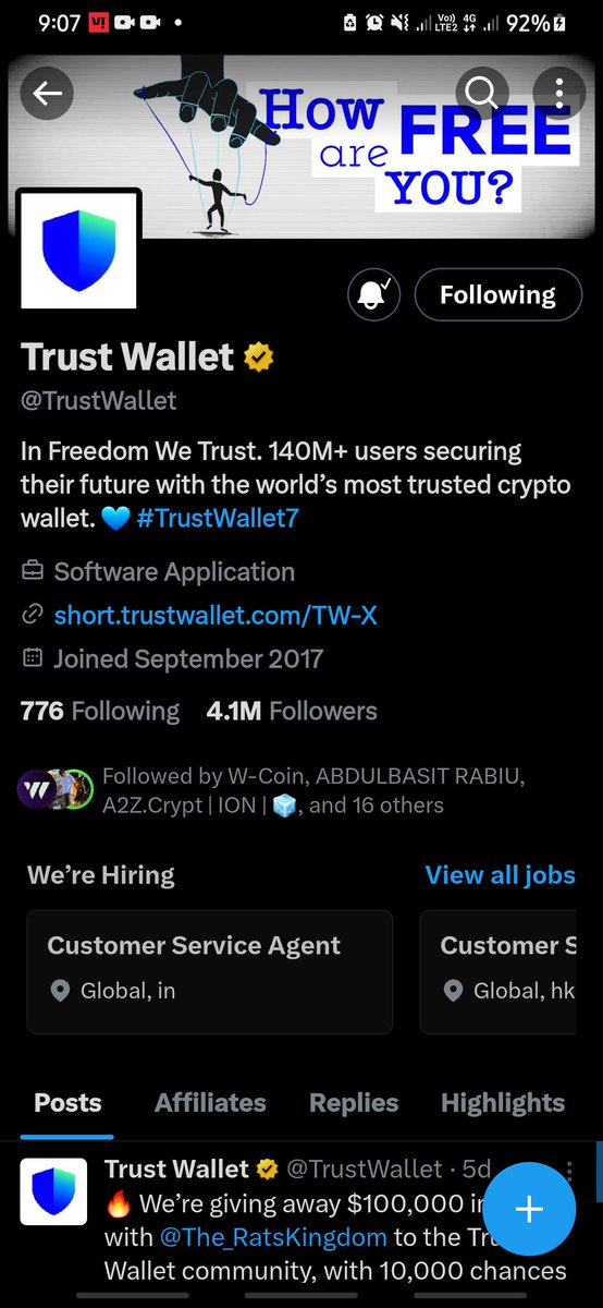 brayn_spa's tweet photo. @TrustWallet @The_RatsKingdom Done ❤️ #TrustWallet 
Address TON - EQAkqLGuGGpNdTxnwXryYmD-kyj_pWyq84--BGhpJyrqUe12 https://t.co/wOWMpFhpdv