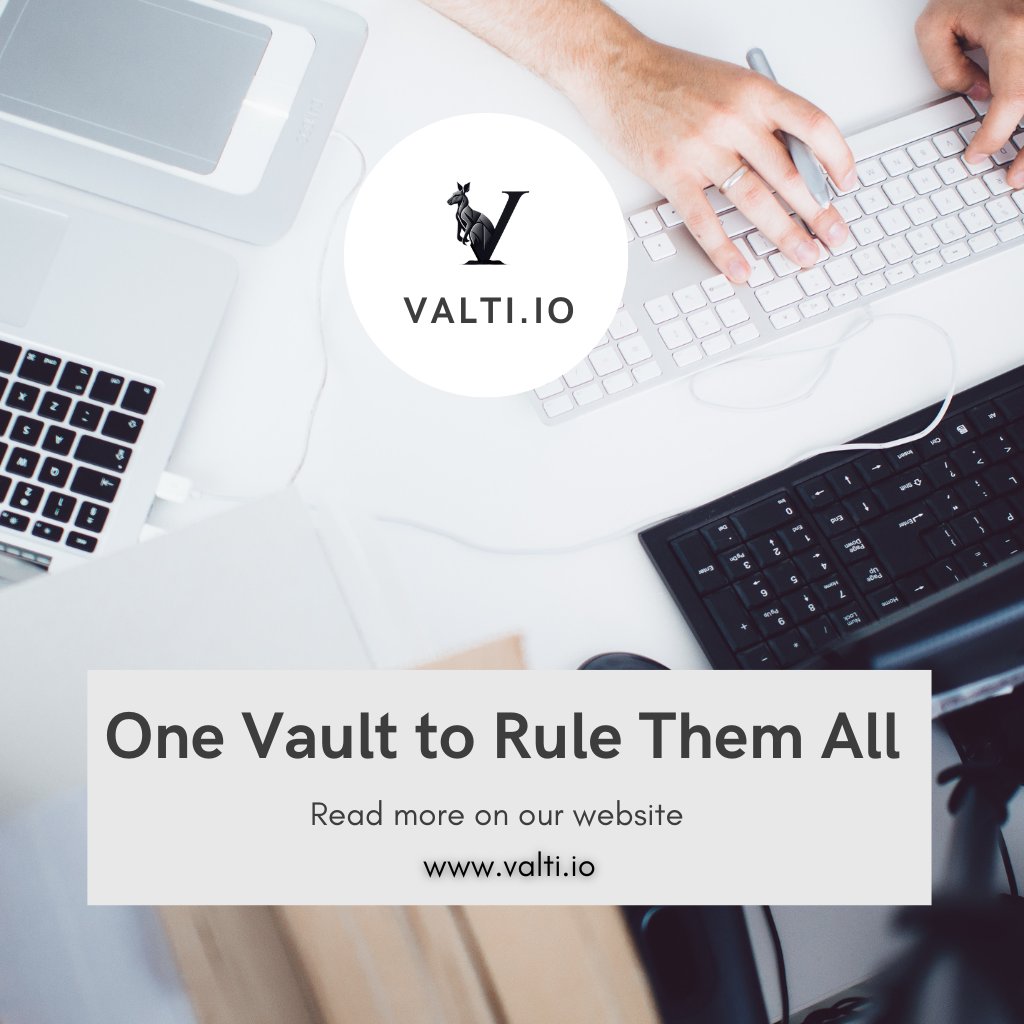Valti_io's tweet image. One Vault to Rule Them All!

Valti.io  integrates across platforms to store your content securely in one place.

Join Beta-valti.io/pricing-2

#ValtiVault #CrossPlatformIntegration #SocialMediaVault