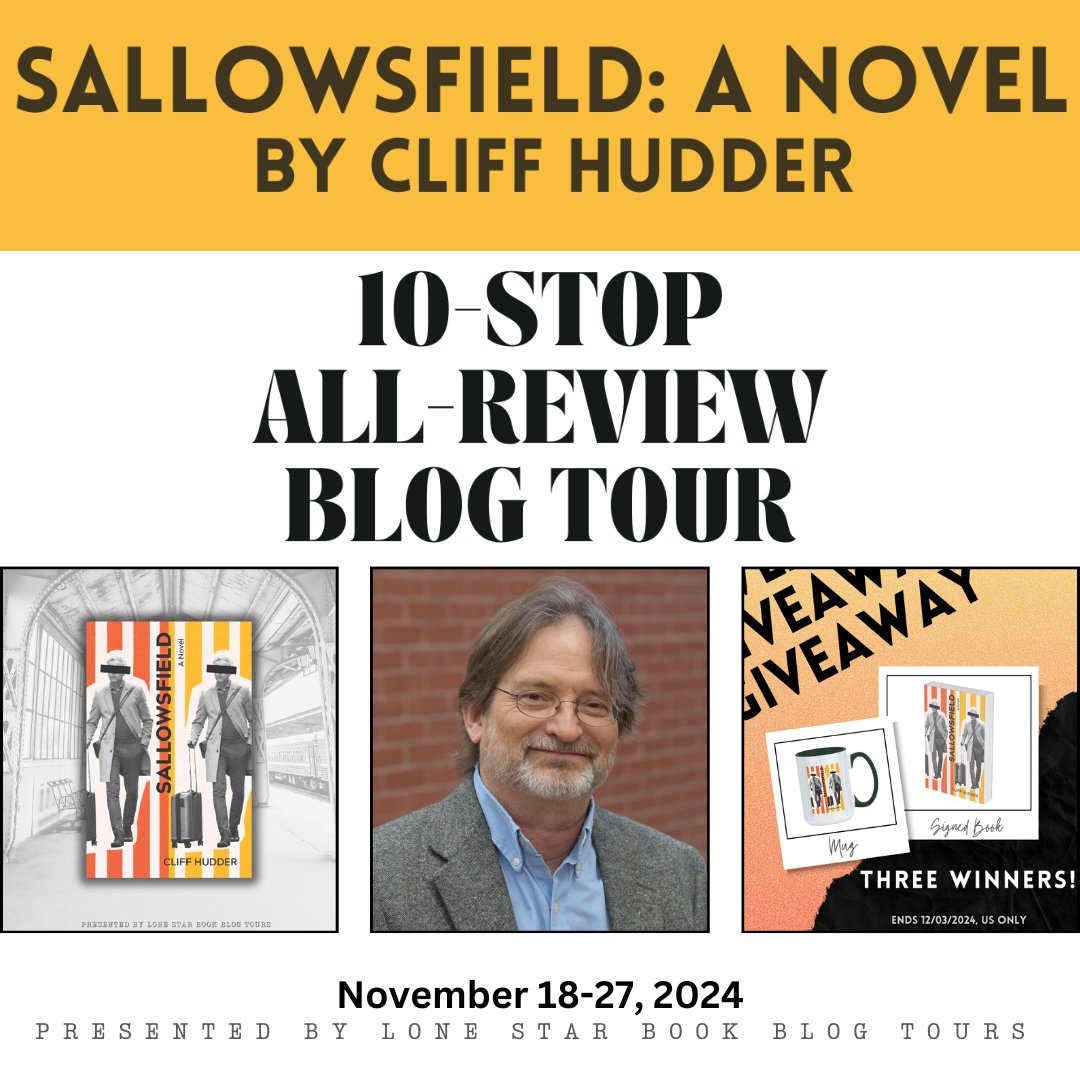 When Wyatt arrives in Sallowsfield, he expects history, not ghosts. Terrific #bookreview of SALLOWSFIELD (<a href="/TxReviewPress/">TRP: The University Press of SHSU</a>) by <a href="/cliffhudder/">Cliff Hudder</a> + #Giveaway on Day 1 of #LoneStarLit #BlogTour! 
#SabineSeries #TexasAuthor #TexasBook #Humor #Saga #LiteraryTexas  
ruthiejones.com/2024/11/18/lon…
