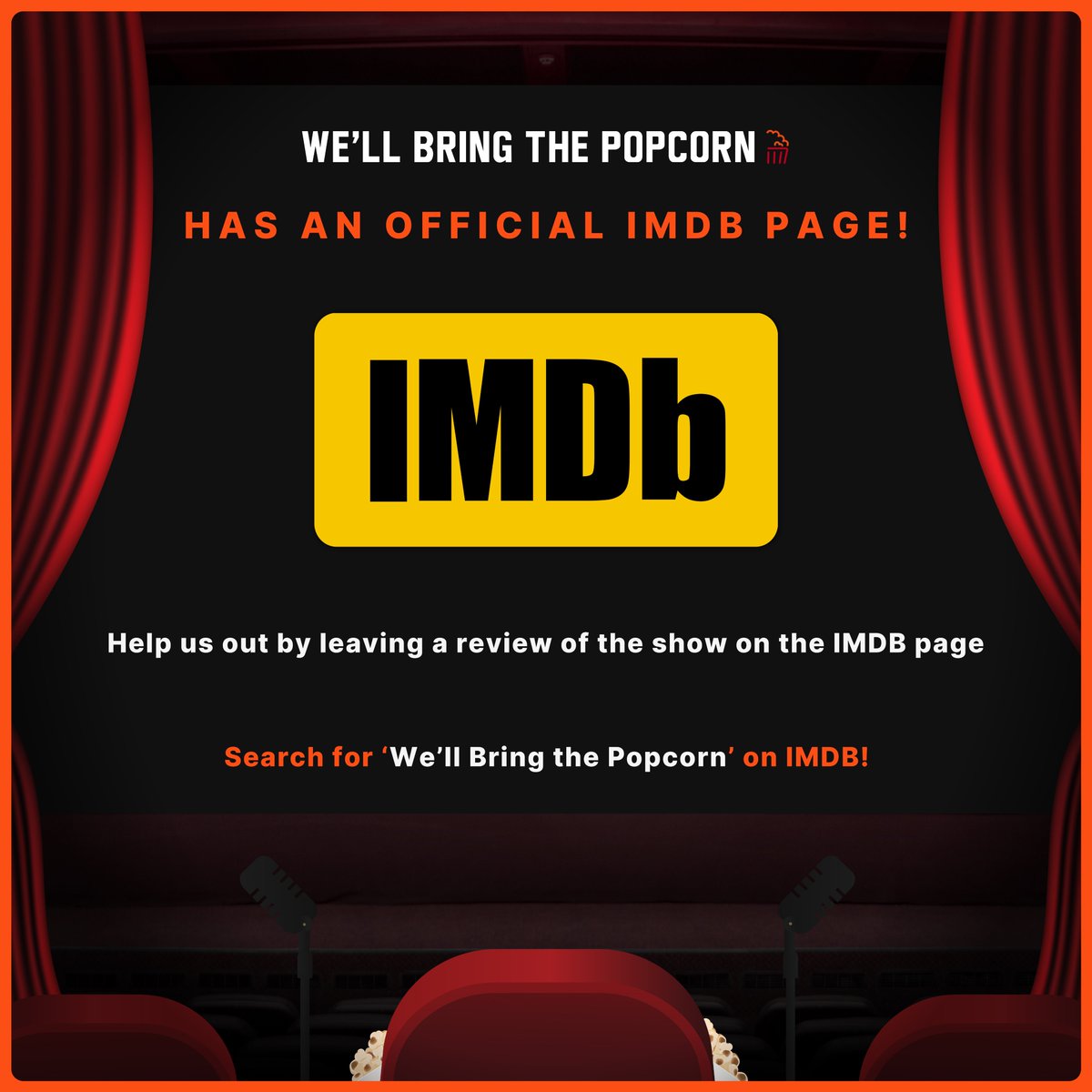 Did you know we have an official <a href="/IMDb/">IMDb</a> page for the show? Find listings of all our episodes and more!

imdb.com/title/tt338389…

We’d appreciate it if you could leave us a review for the show on IMDB, it would help us out a lot!