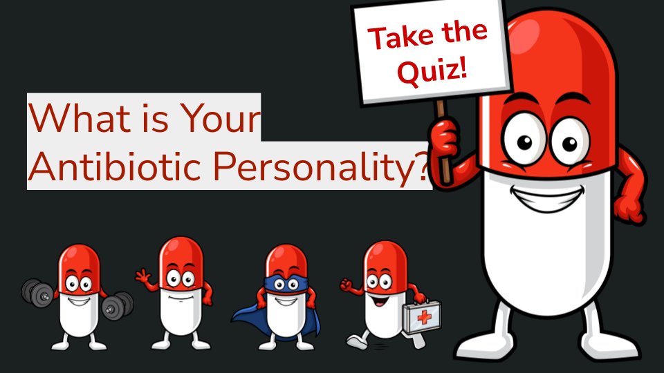 BRxAD's tweet photo. It's World AMR Awareness Week!

As a #WAAW tradition, join the 300,000+ others who completed the "Which Antibiotic Are You" personality quiz. 

It's a fun way to engage colleagues and the general public about #AMR. 

Try it here
➡️ https://t.co/6lBIWBL88s

#WAAW2024 https://t.co/WfwN5jTaP1