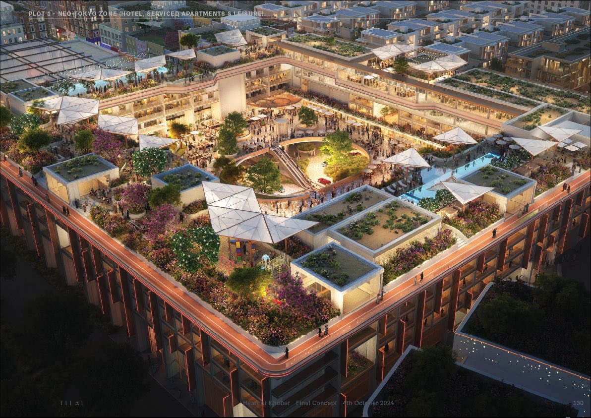 مشروع #قلب_الخُبر؛

وهو مشروع متعدد الاستخدامات من تطوير شركة تلال العقارية، والذي يقع في موقع مميز على مساحة تقدر بـ 270 ألف م2.

سيحتوي المشروع على مباني سكنية ومكتبية، وفندق من سلسلة الفنادق العالمية الفاخرة 25hours بالإضافة إلى مبنى للسينما والمطاعم والمقاهي، وقاعة للأفراح