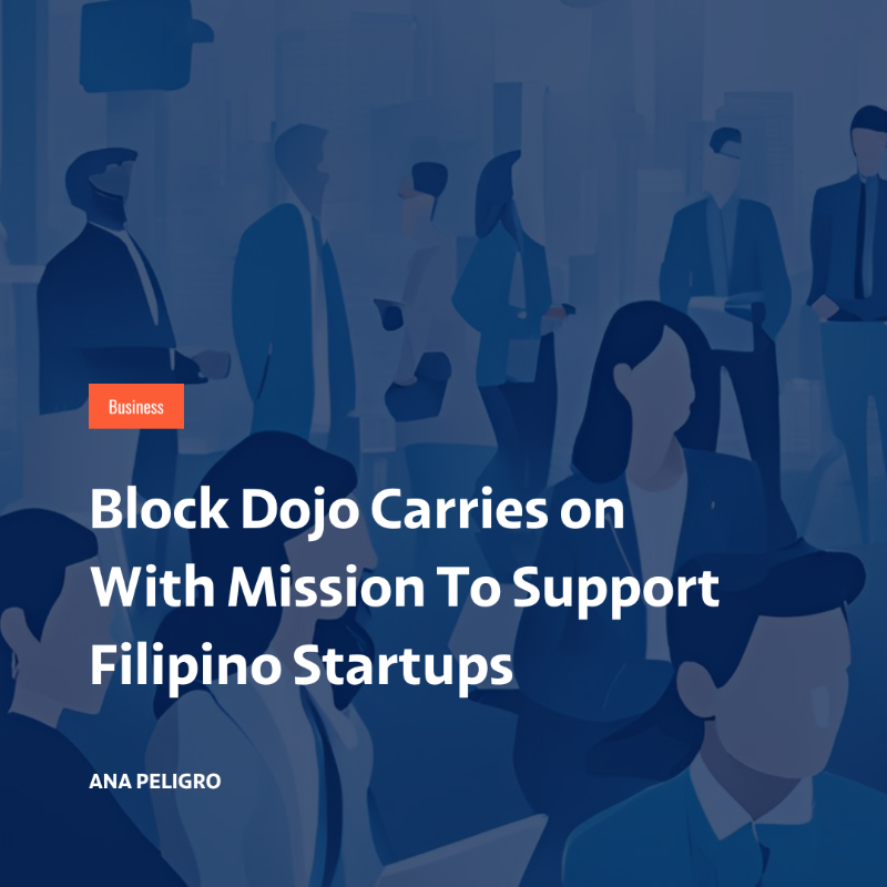 RealCoinGeek's tweet photo. Even big tech corporations like Microsoft and Apple were once small ideas from visionaries whose careers took off from humble beginnings.

The ongoing initiatives of @Block_Dojo stand as a testament that there is a promising future for the emerging blockchain sector.