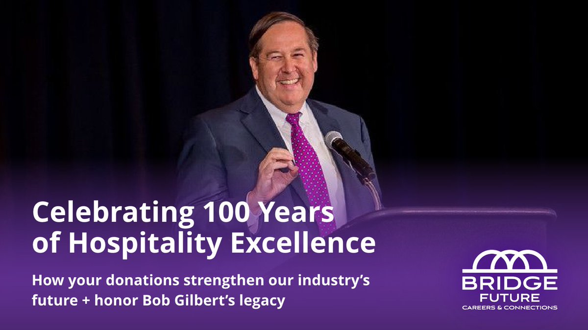 Your donation powers our commitment to hospitality excellence. Contribute to the Century Campaign by Dec. 31 to honor the remarkable legacy of Bob Gilbert, late HSMAI President and CEO. bit.ly/hsmai100

#HSMAIFoundation