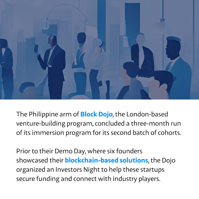 RealCoinGeek's tweet photo. Even big tech corporations like Microsoft and Apple were once small ideas from visionaries whose careers took off from humble beginnings.

The ongoing initiatives of @Block_Dojo stand as a testament that there is a promising future for the emerging blockchain sector.
