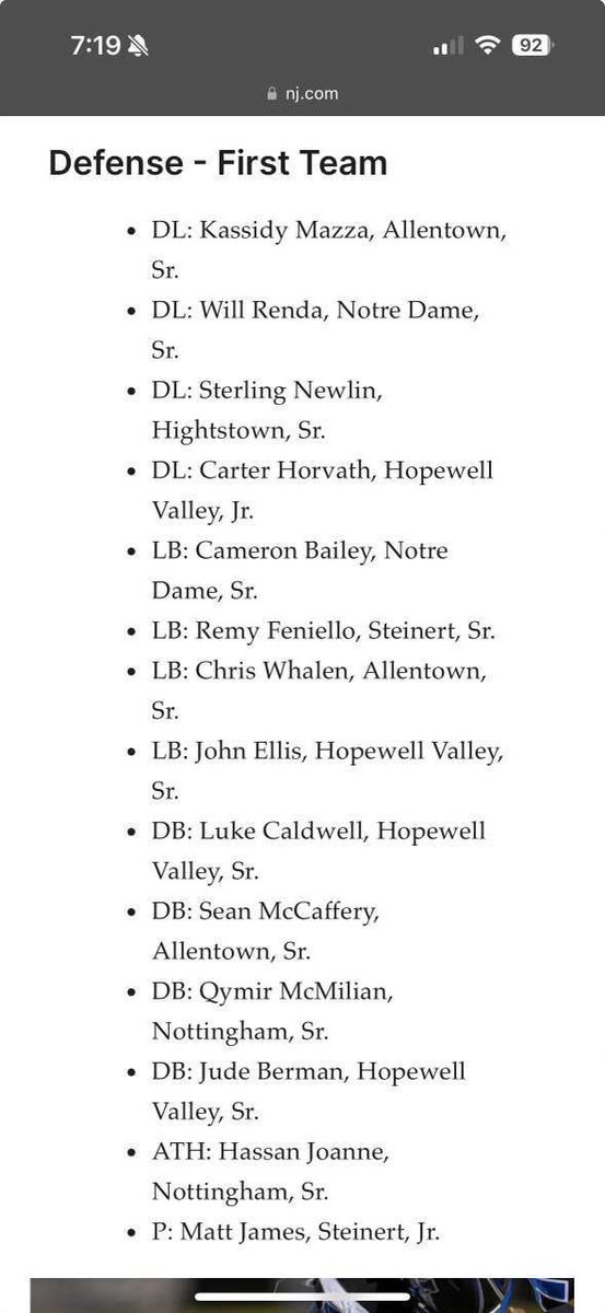 Carter Horvath (@carter_horvath_) on Twitter photo I’m honored to be selected for 1st team DL along with the best players in the conference - including 3 of my teammates <a href="/JudeBerman_/">Jude Berman</a> <a href="/john_ellis34/">Johnny Ellis</a> <a href="/lukecaldwell_/">Luke Caldwell</a>. Thank you to my coaches and teammates. Go <a href="/HVBulldogs_FB/">Hopewell Valley Central Football</a>!!! I’m honored to be selected for 1st team DL along with the best players in the conference - including 3 of my teammates <a href="/JudeBerman_/">Jude Berman</a> <a href="/john_ellis34/">Johnny Ellis</a> <a href="/lukecaldwell_/">Luke Caldwell</a>. Thank you to my coaches and teammates. Go <a href="/HVBulldogs_FB/">Hopewell Valley Central Football</a>!!!