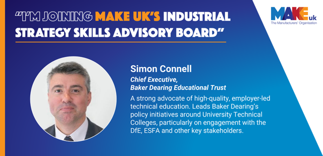 BakerDearing's tweet photo. ๐ญCoinciding with #thinkUTC week, Baker Dearing's chief executive Simon Connell has today been announced as a member of the advisory board for @MakeUK_ 's Industry Strategy Skills Commission.
More info can be found via https://t.co/VLjPDqtG07 https://t.co/kI8NYi0QFS