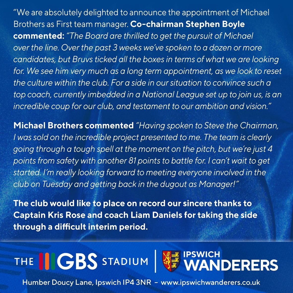 Ipswich Wanderers FC tweet media