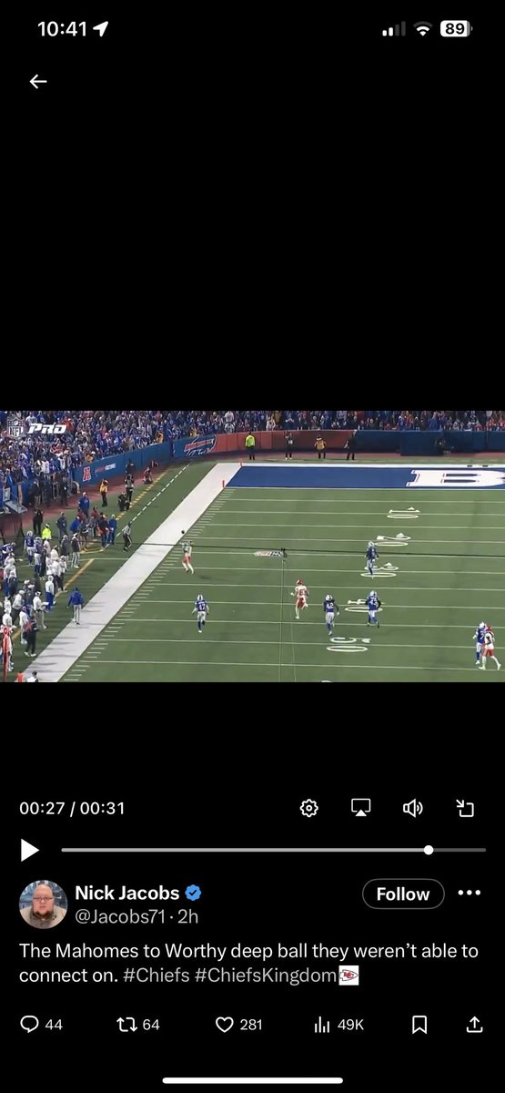 TheMarkFull's tweet photo. @EddieHigh This is on Worthy. This should be routine for an NFL receiver. https://t.co/gR3K1o2lKv