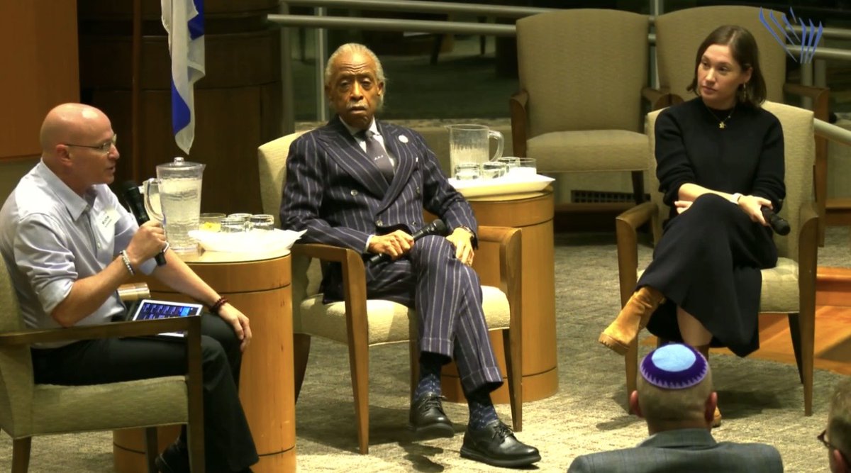 Grateful for <a href="/KolAmiWP/">Congregation Kol Ami</a> hosting our CEO <a href="/amyspitalnick/">Amy Spitalnick</a> in conversation with <a href="/TheRevAl/">Reverend Al Sharpton</a> on antisemitism, racism, white supremacy, and how we build strong pro-democracy coalitions.