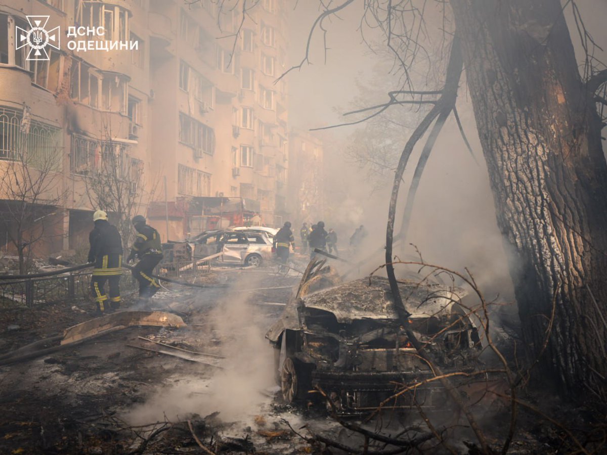 Ten killed and 43 injured by the russian terrorist strike against Odesa today. I read this horrendous news right after giving a briefing to the MPs of Norway about the russian war, particularly highlighting yesterday's attacks in Sumy. This terror won't stop itself. Time has come