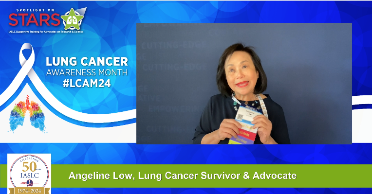Angeline Low is not just a survivor—she’s a powerful voice for lung cancer awareness and advocacy! In her heartfelt message, she proclaims, “I’m alive! Thank you.”  Angeline's journey highlights the resilience and strength of those affected by lung cancer, reminding us all of the