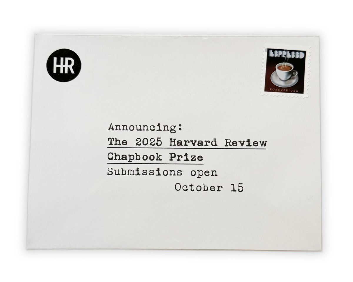 Harvard Review (@harvard_review) on Twitter photo Please share! 
Harvard Review Chapbook Prize for Nonfiction (15k to 30k words). Submit your memoir, longform journalism,  history, travelogue, whatever.
Submissions open now at Submittable. Please share! 
Harvard Review Chapbook Prize for Nonfiction (15k to 30k words). Submit your memoir, longform journalism,  history, travelogue, whatever.
Submissions open now at Submittable.